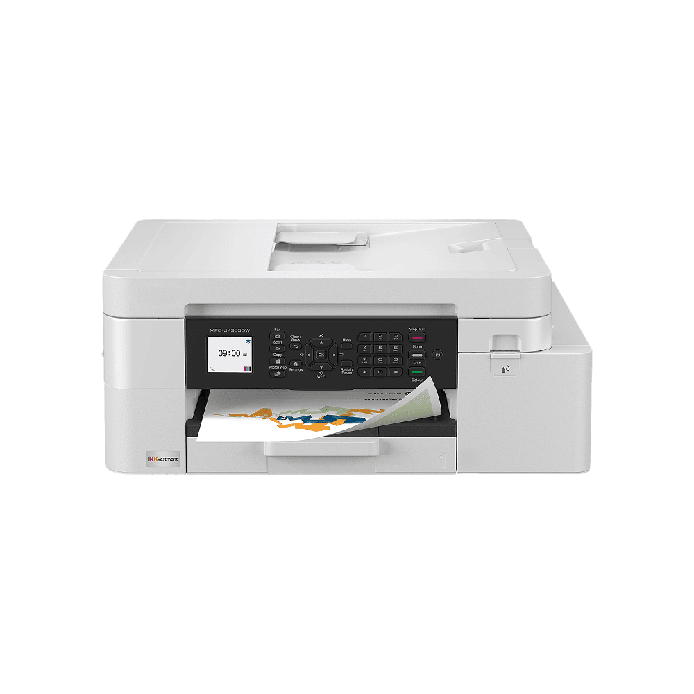 J4355DW Wireless Color Inkjet Printer, All-In-One for home/small office